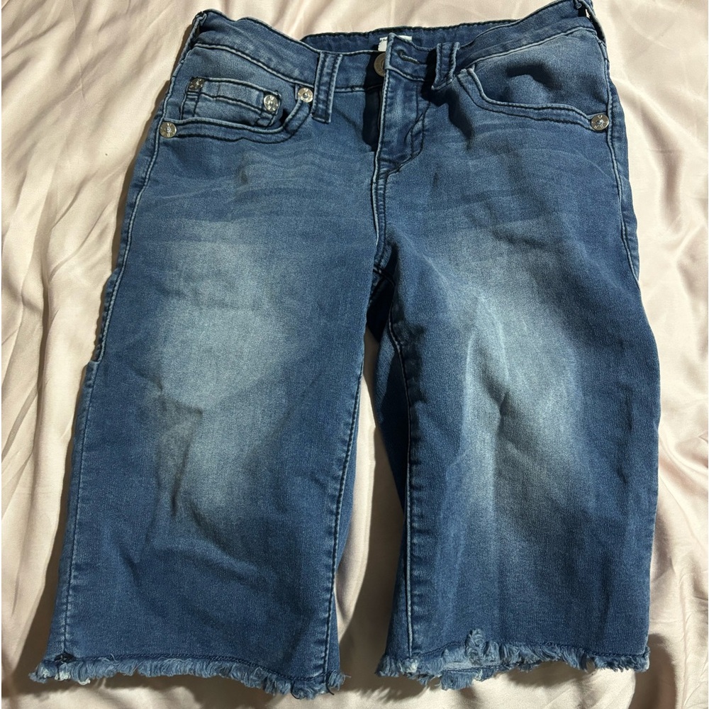 Blue True Religion Jean Shorts